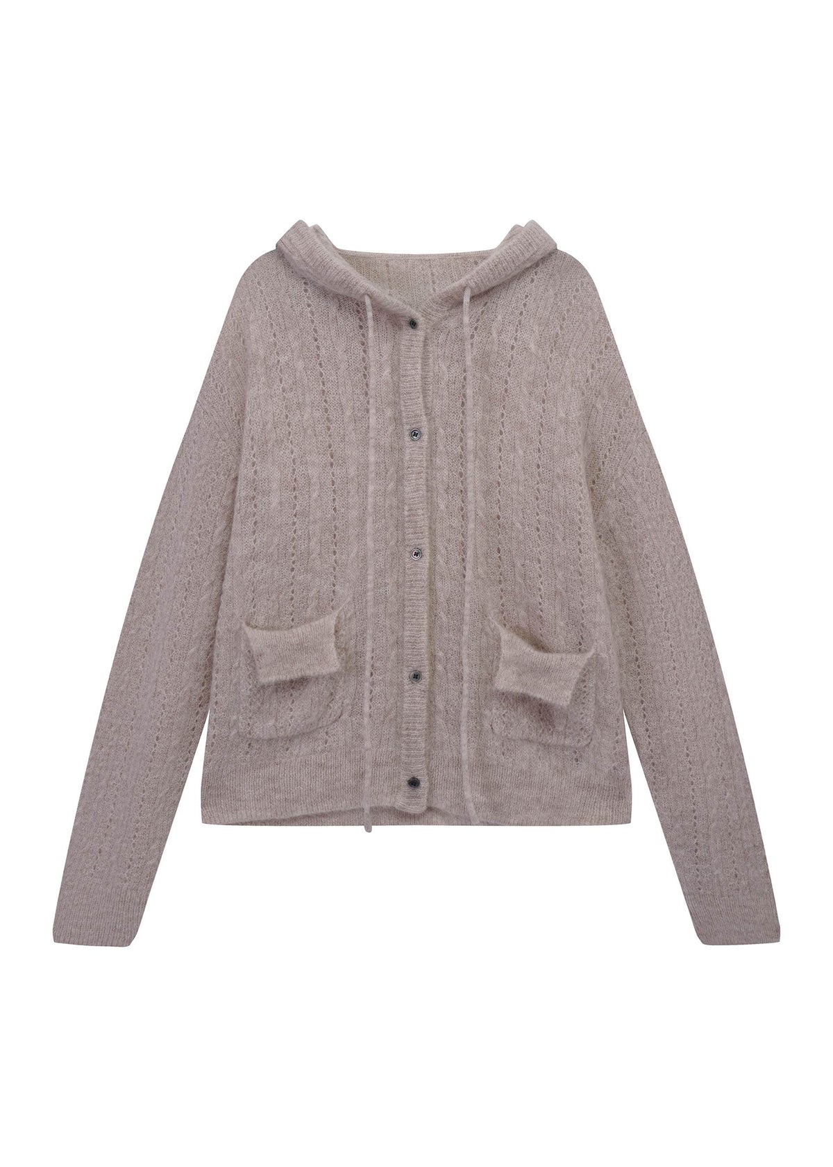 Oversized Hooded Cardigan
