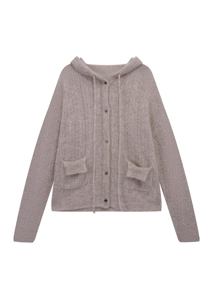 Oversized Hooded Cardigan