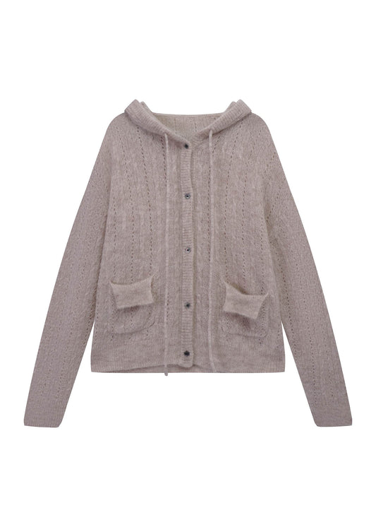 Oversized Hooded Cardigan