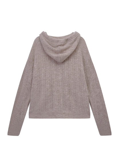 Oversized Hooded Cardigan