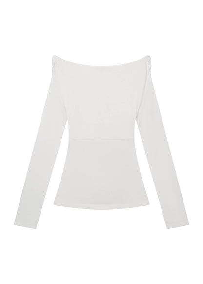 Wrapped Long-sleeved Top