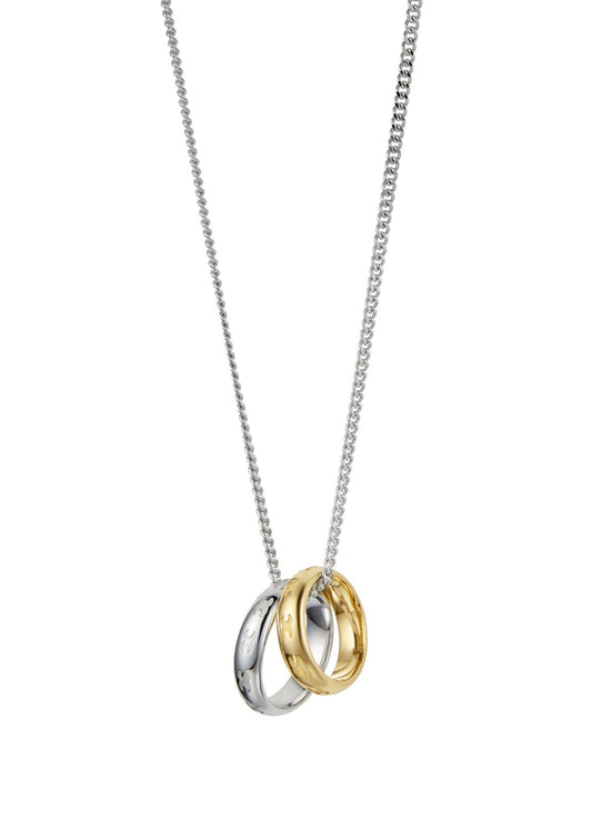 X Pattern Ring Pendant