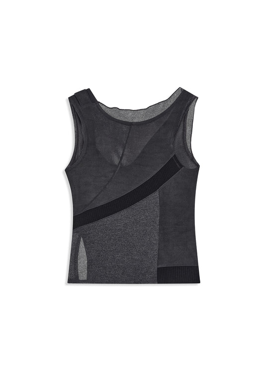 Panel Cowl Back Top