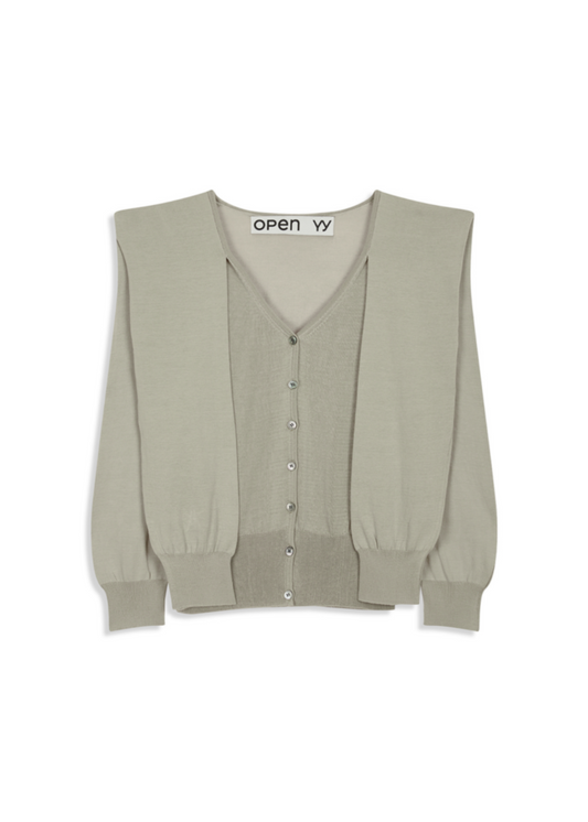 Sleeve Layered Cardigan