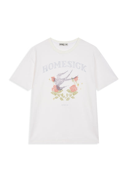 Rose & Swallow Tee
