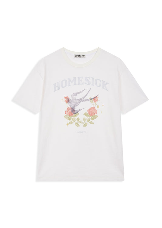 Rose & Swallow Tee