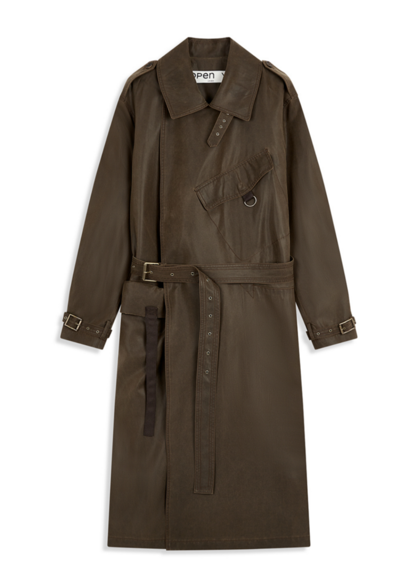 Motorcycle Maxi Trench Coat
