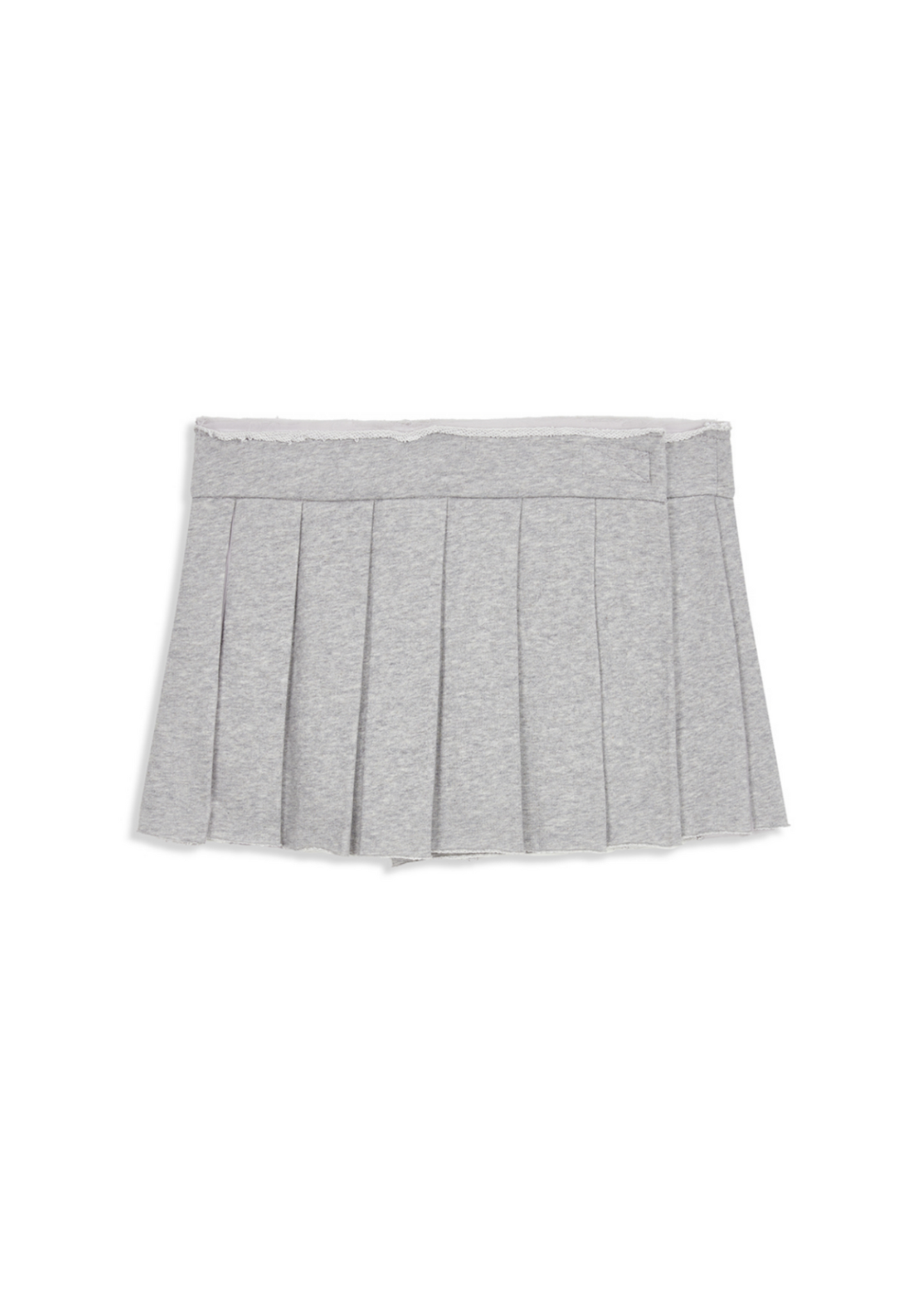 Pleats Layered Jersey Skirt