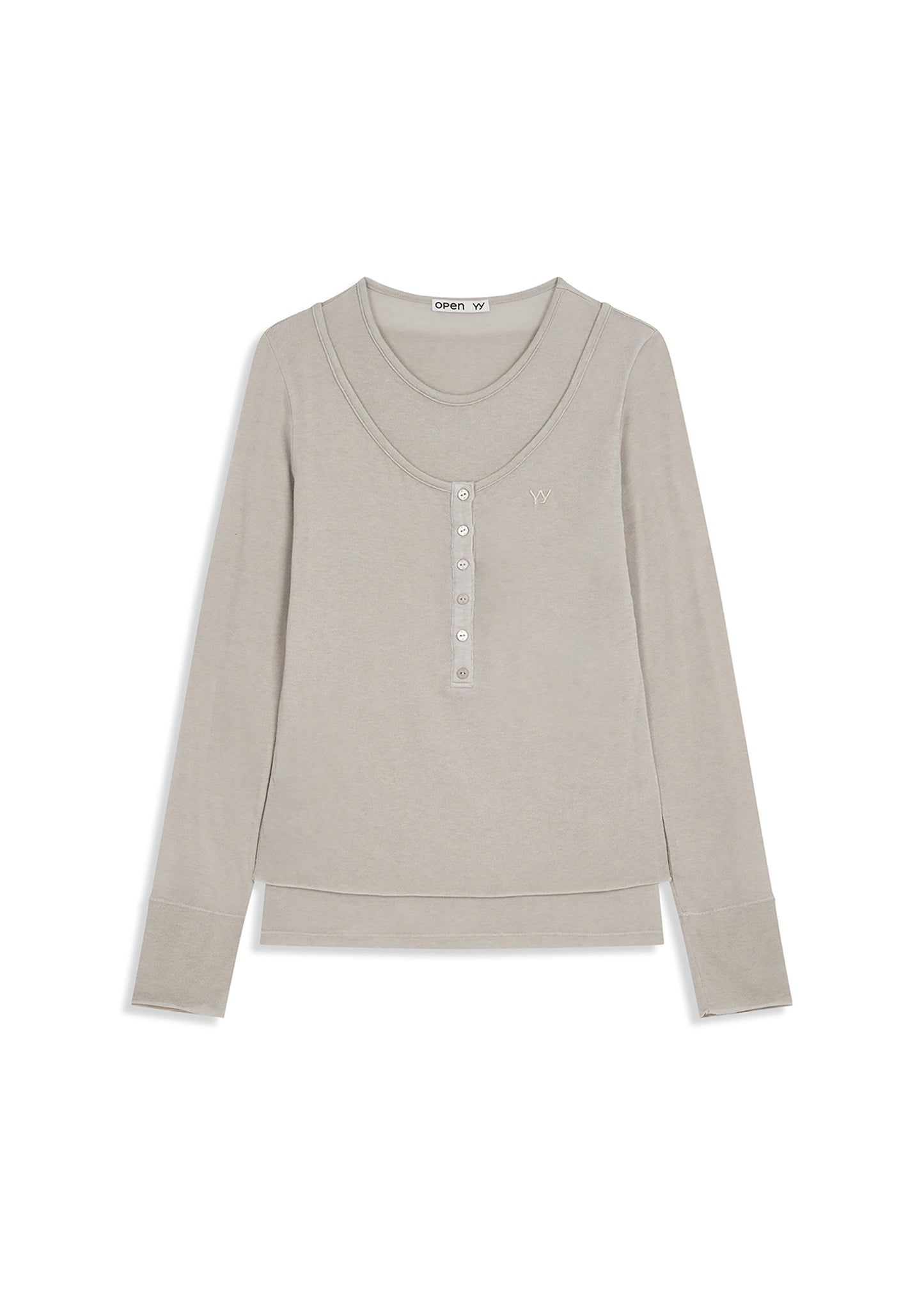Layered Henley Tee