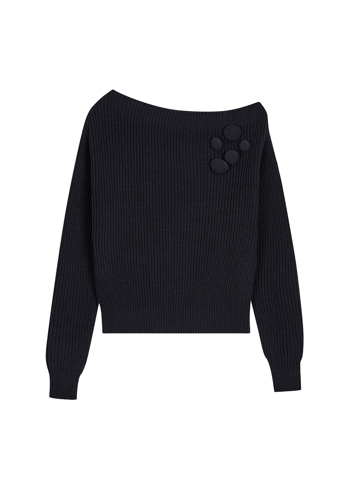 Badge Appliqué Knit Pullover