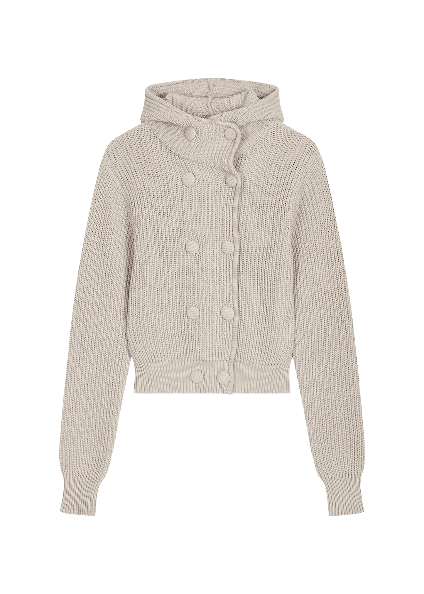 Hooded Button Cardigan