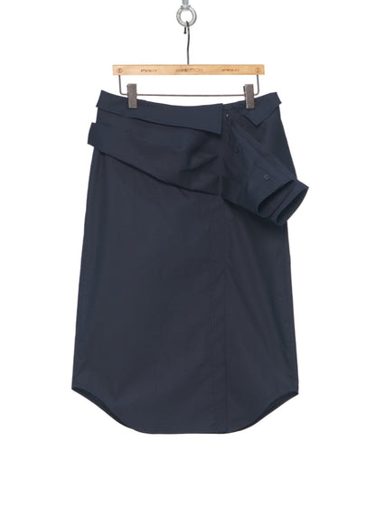 Shirt Layered Midi Skirt