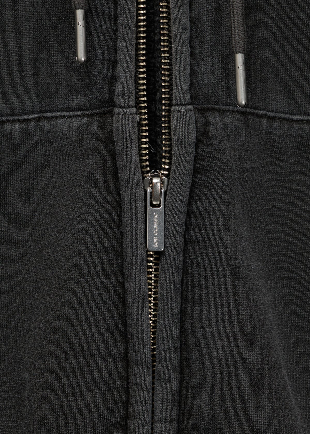 Washed Cotton Zip-Up Hoodie