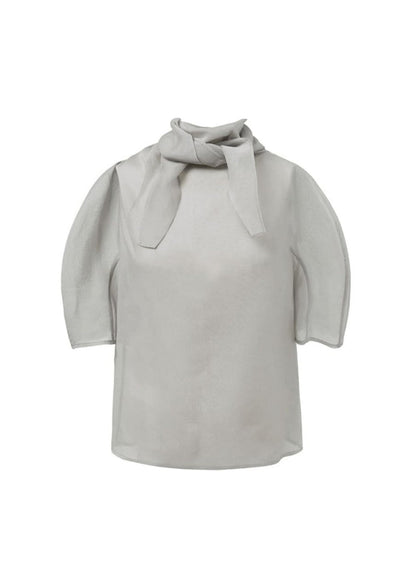 Knotted Collar Top