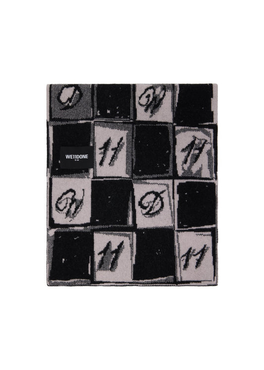 Chess Board Graphic Scarf