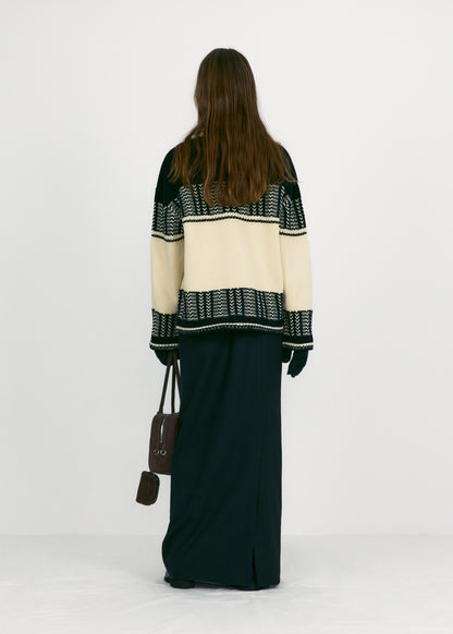 Jacquard Knit Sweater