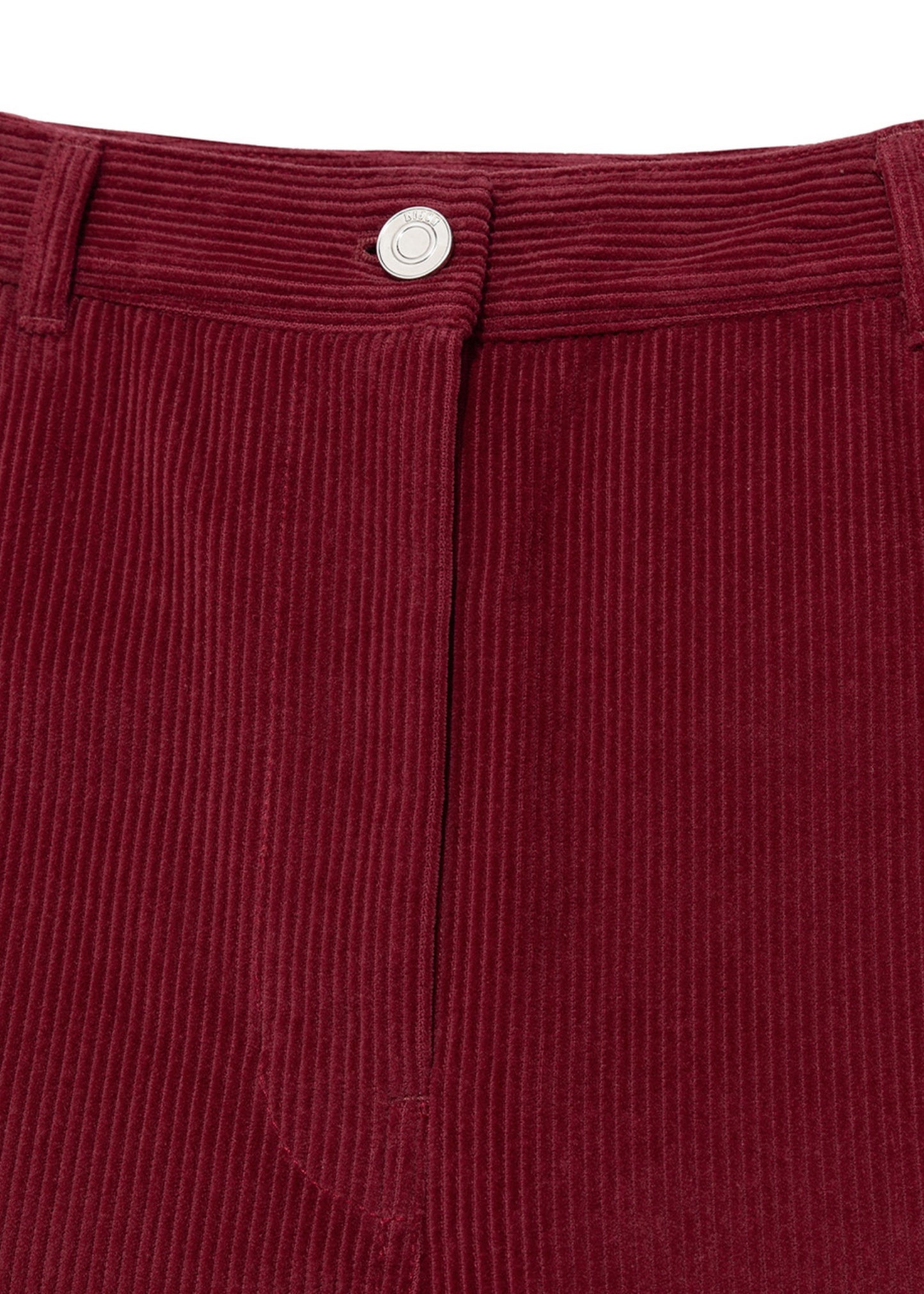 Curved Seam Corduroy Pants
