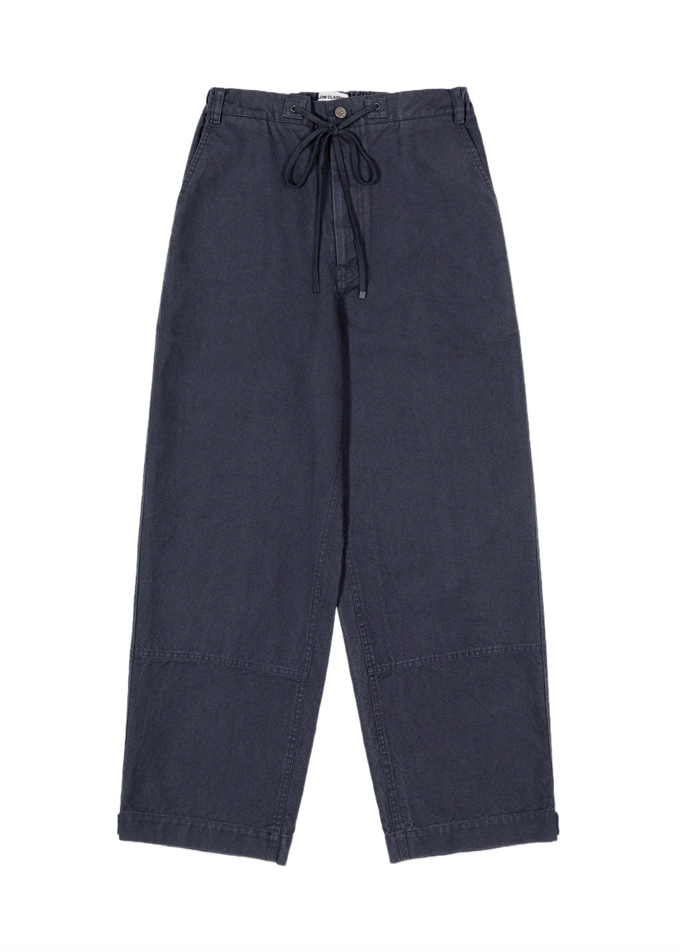 Washed Cotton Wide Pants