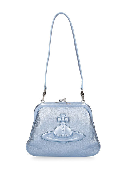 Vivienne Injected Orb leather clutch