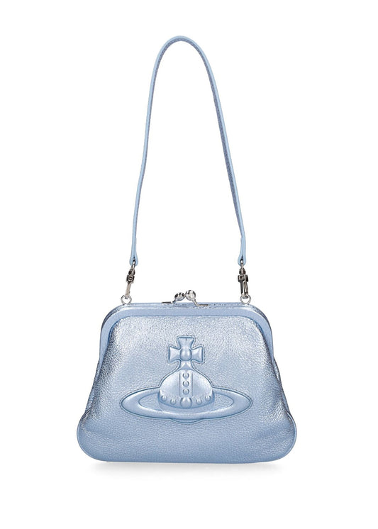 Vivienne Injected Orb leather clutch