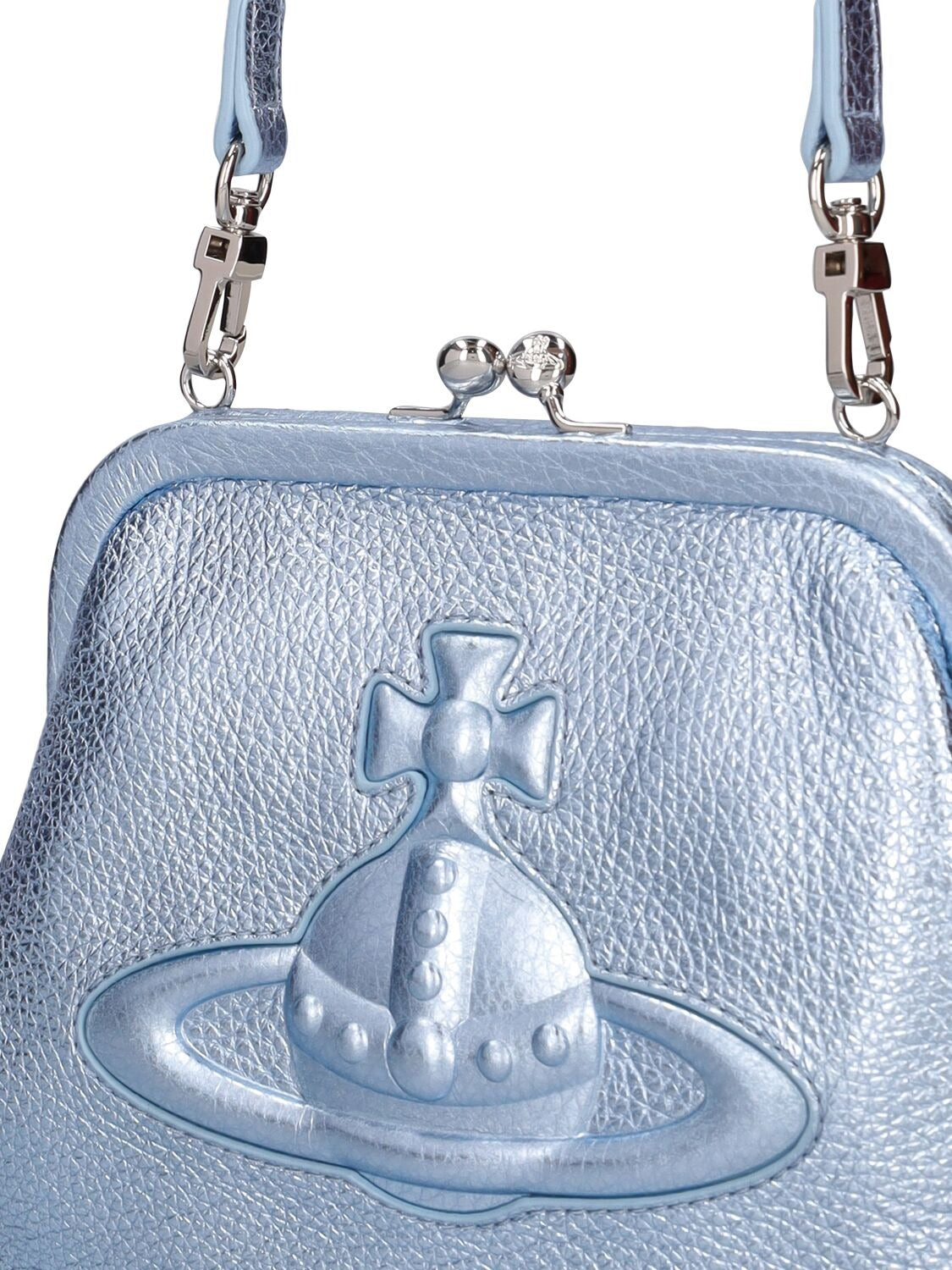 Vivienne Injected Orb leather clutch