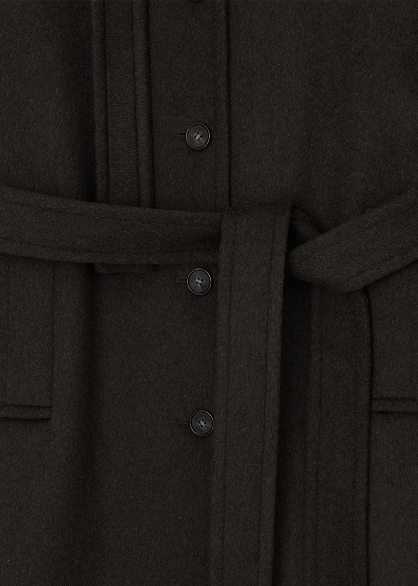 Wool Balmacaan Coat