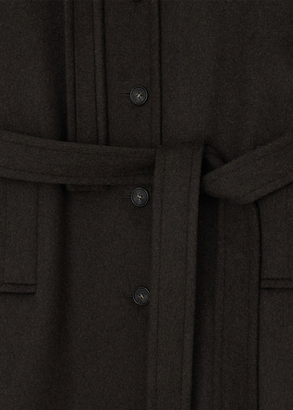 Wool Balmacaan Coat