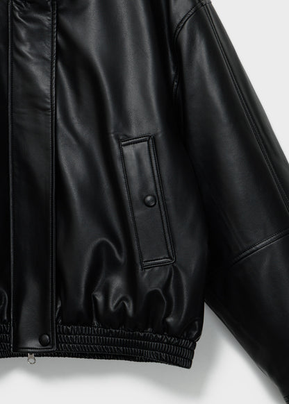 Fur Collar Leather Jacket