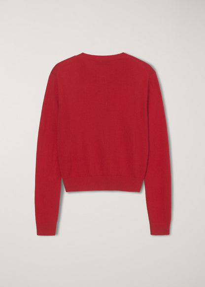 Crewneck Knit Cardigan