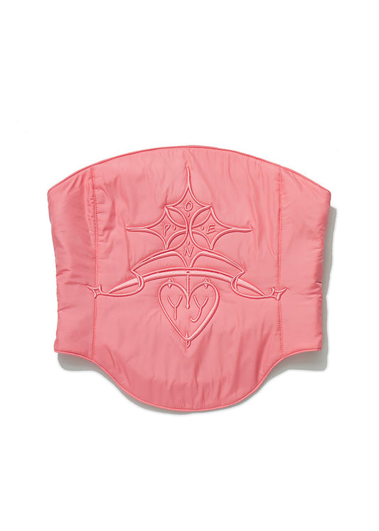 Padded Emblem Bustier