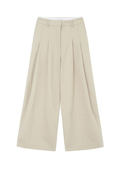 Curved Seam Wide Pants
