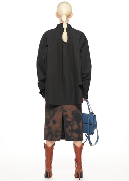 Push-skull Cut-out Detail Shirt