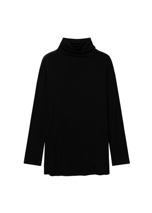 High-neck Wool Jersey Top