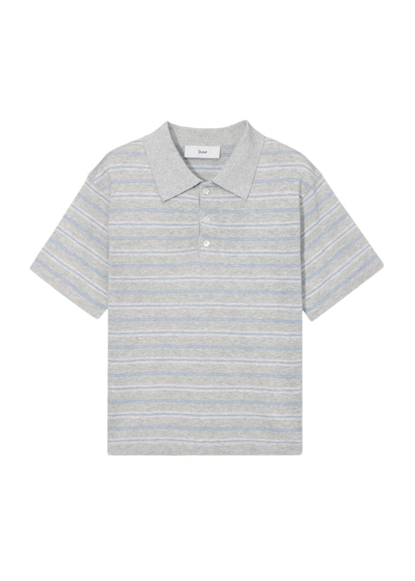 Linen Striped Polo Knit