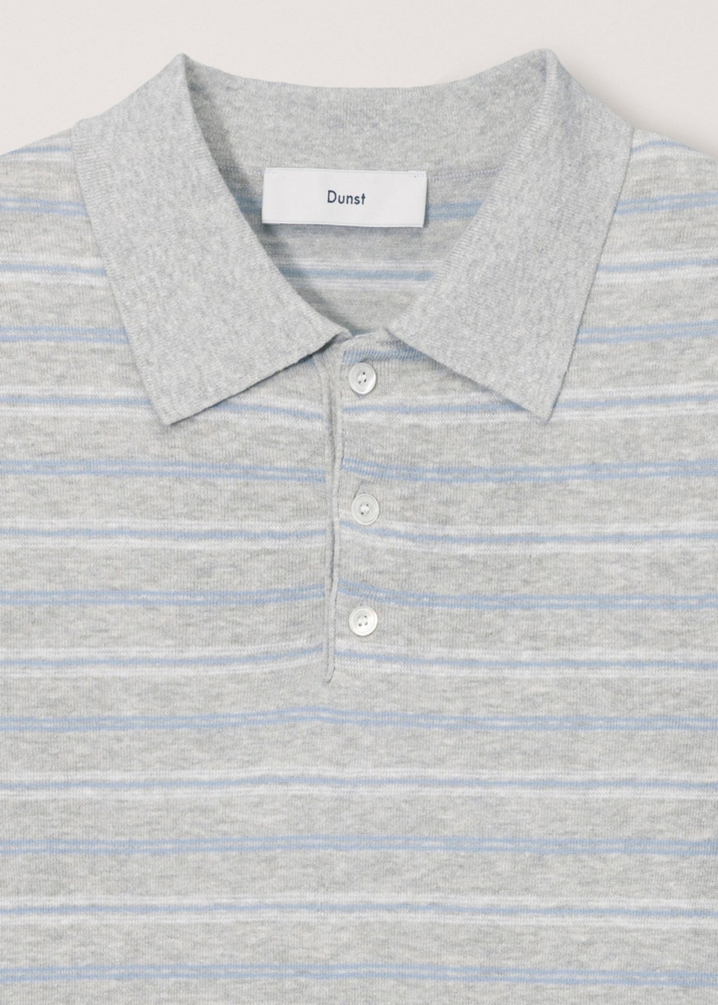 Linen Striped Polo Knit