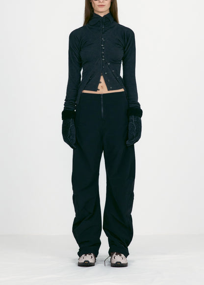 Layered Fitted Knit Cardigan