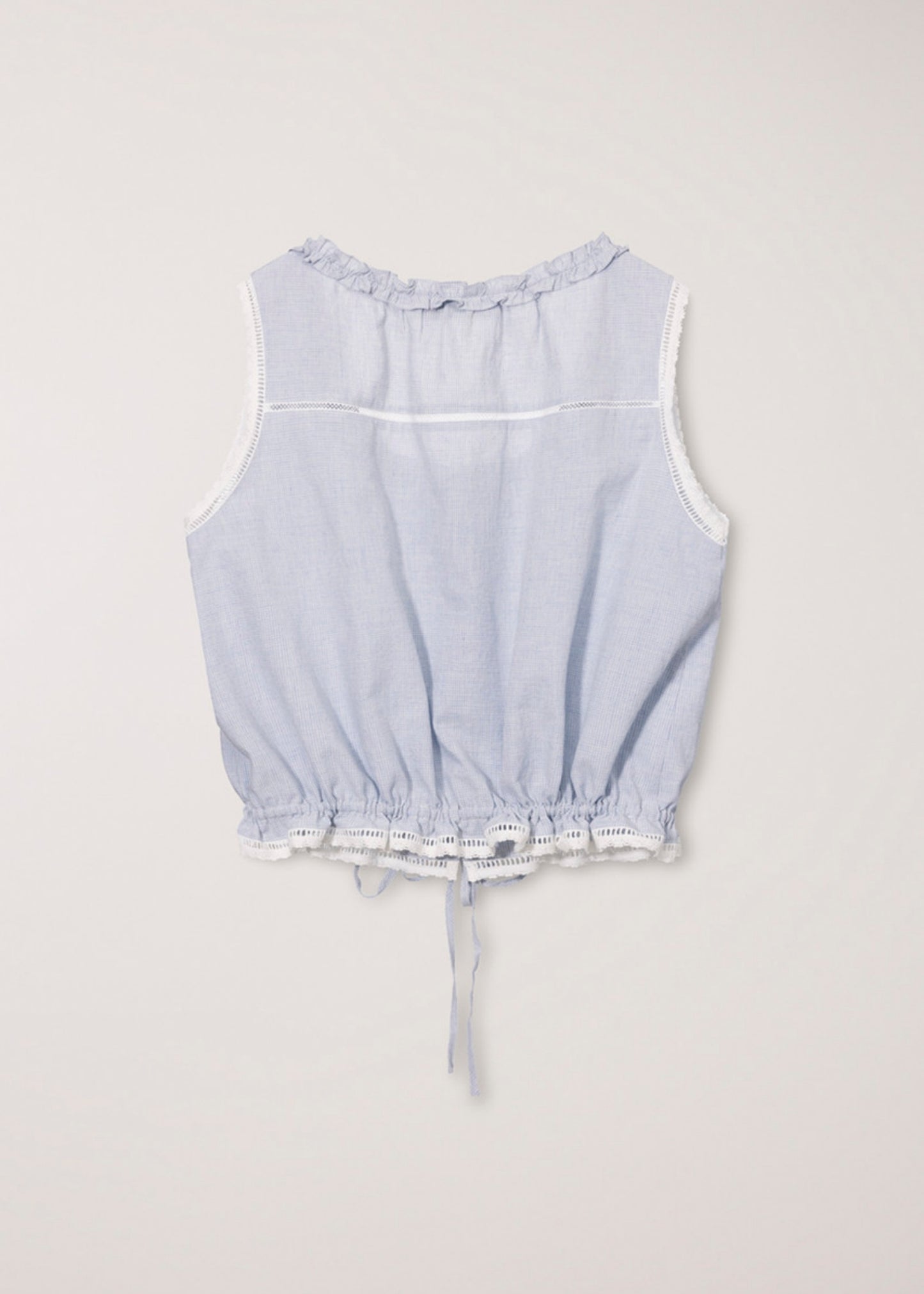 Frill Sleeveless Blouse