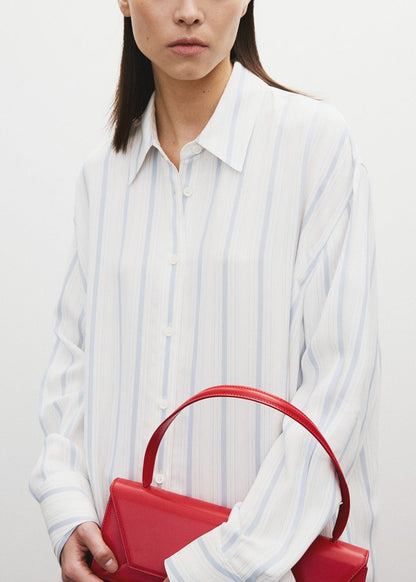 Double Layer Cuffs Stripe Shirt