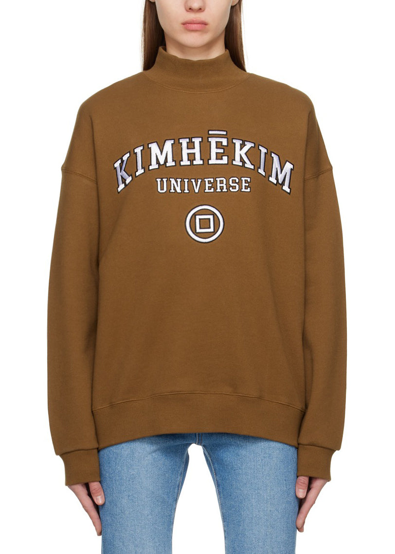 Universe Logo-embroidered Mock-neck Sweatshirt