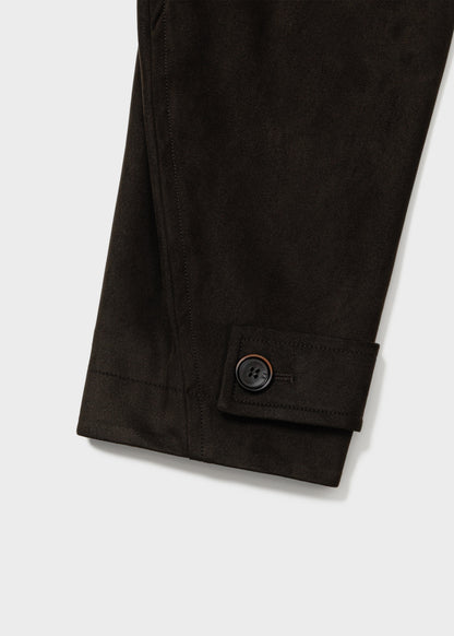 Suede Trench Coat