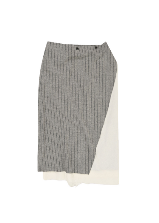 Bicolor Wrap Skirt
