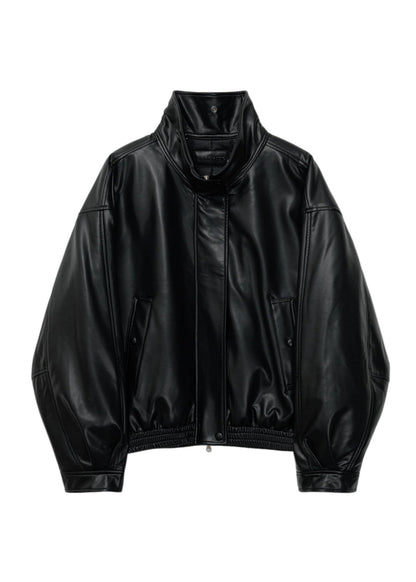 Fur Collar Leather Jacket