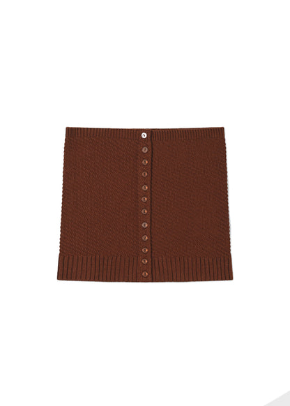 Diagonal Button Up Bustier