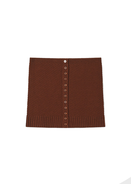 Diagonal Button Up Bustier