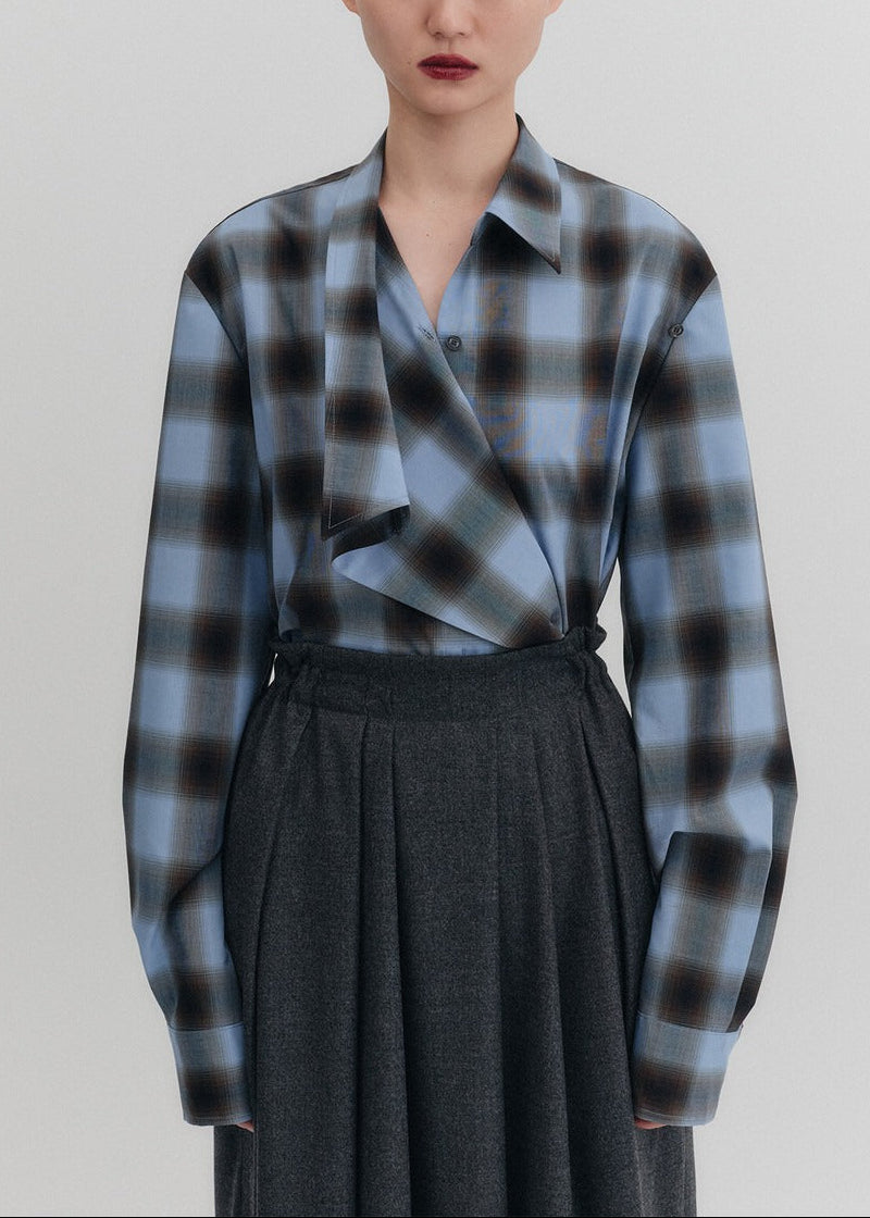 Plaid Multi-way Shirt