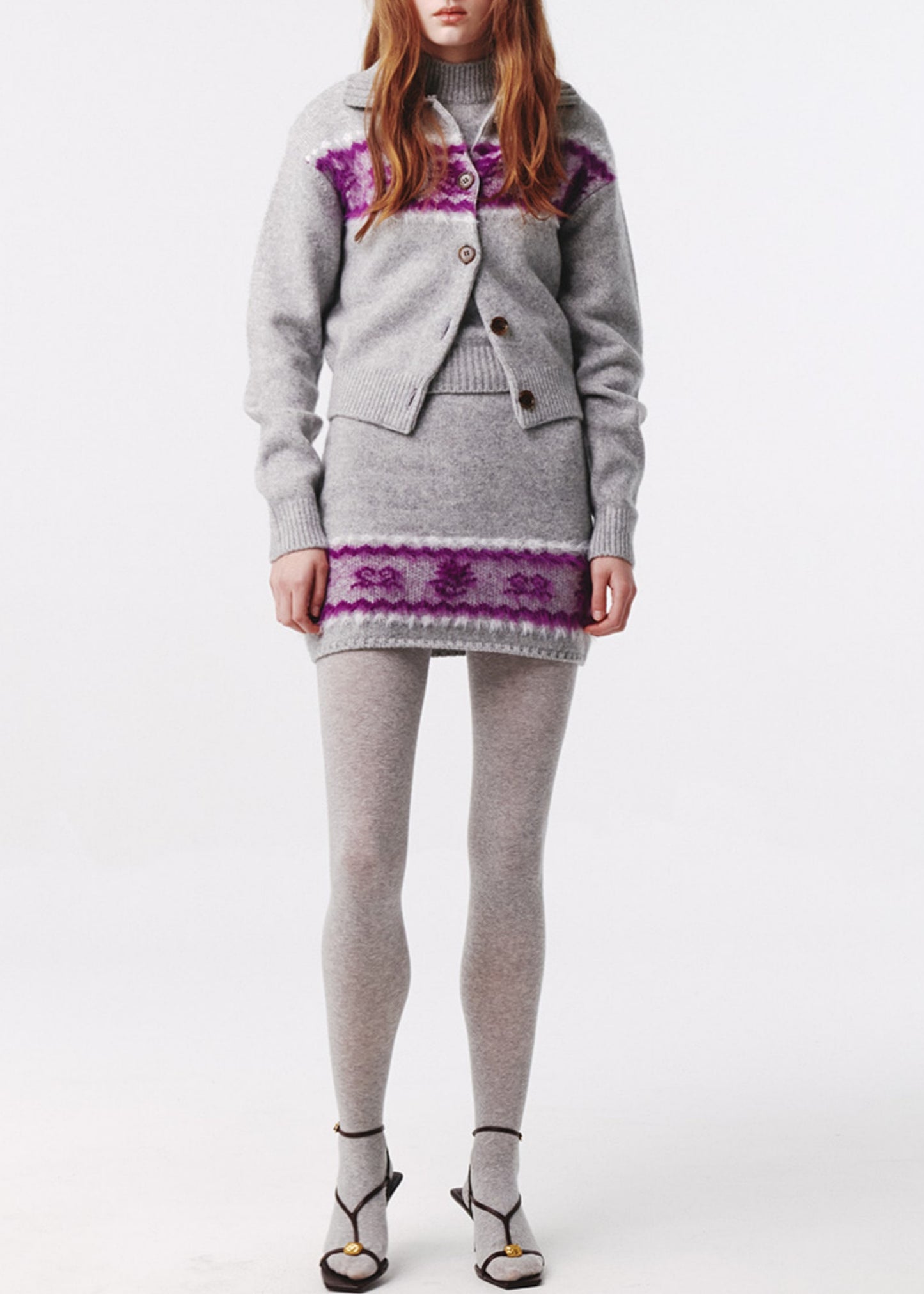 Nordic Knit Mini Skirt