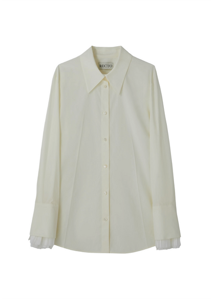 Pleats Cuffs Point Shirt