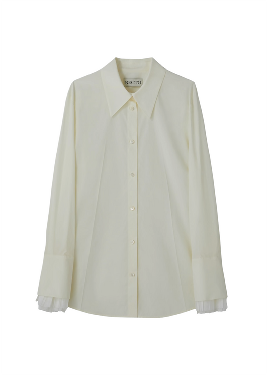 Pleats Cuffs Point Shirt