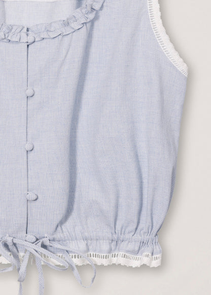 Frill Sleeveless Blouse