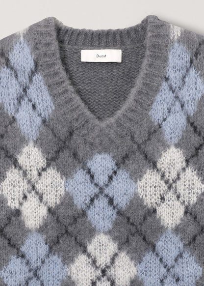 Baby Alpaca Argyle Sweater